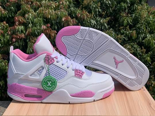 (image for) Air Jordan 4 Pink Oreo Shoes White -71